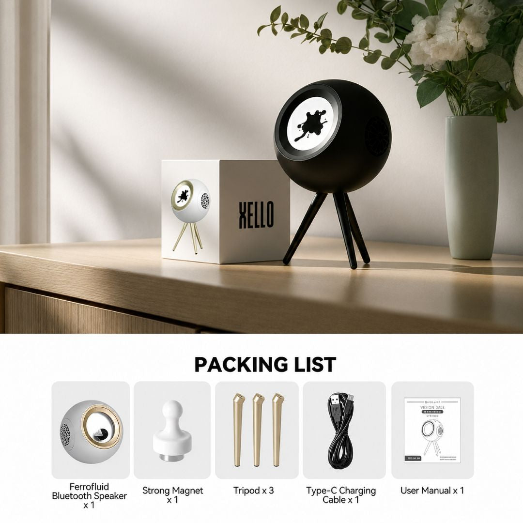Ferrofluid Speaker – Glowbe by XELLO